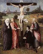 BOSCH, Hieronymus Crucifixion with a Donor  hgkl oil